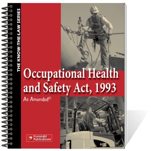 Occupational Health And Safety Act 1993 Book Safety Signs And Equipment 3039